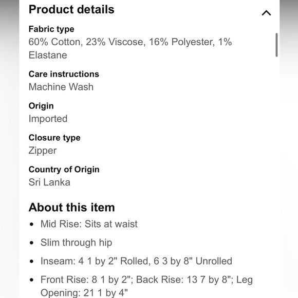 ❌ SOLD ❌ Levi’s Mid-Rise Stretchy Jean Short - Picture 6 of 6